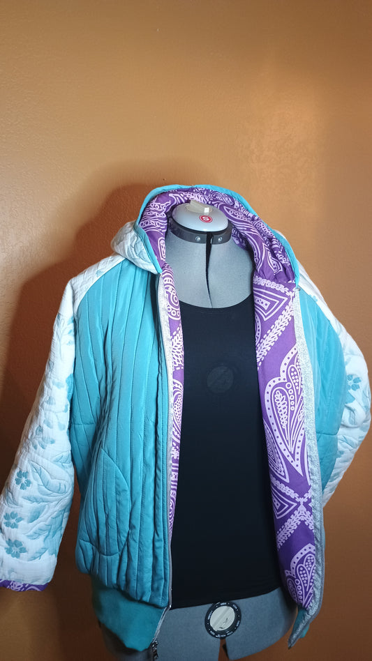 Original Handmade Bomber Jacket with Hood